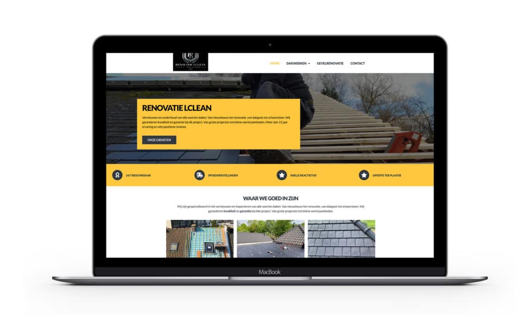 nieuwe website voor dakwerker laten maken
